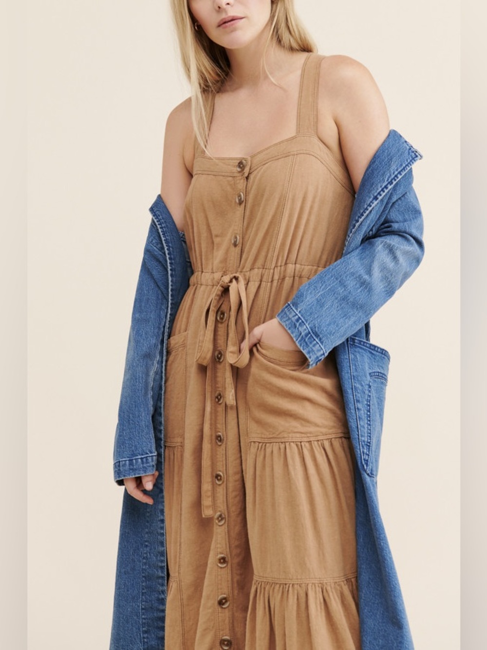 Free People Catch the Breeze Midi Dress - Picture 7 of 13